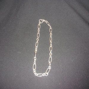 Judith Ripka .925 Sterling Silver Geo Link Necklace~